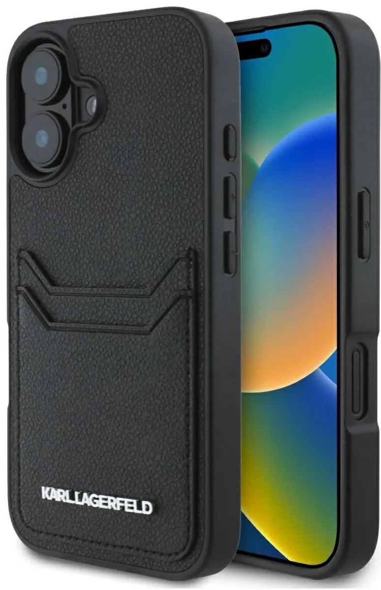 Karl Lagerfeld Hoesje iPhone 16 HC Grained PU