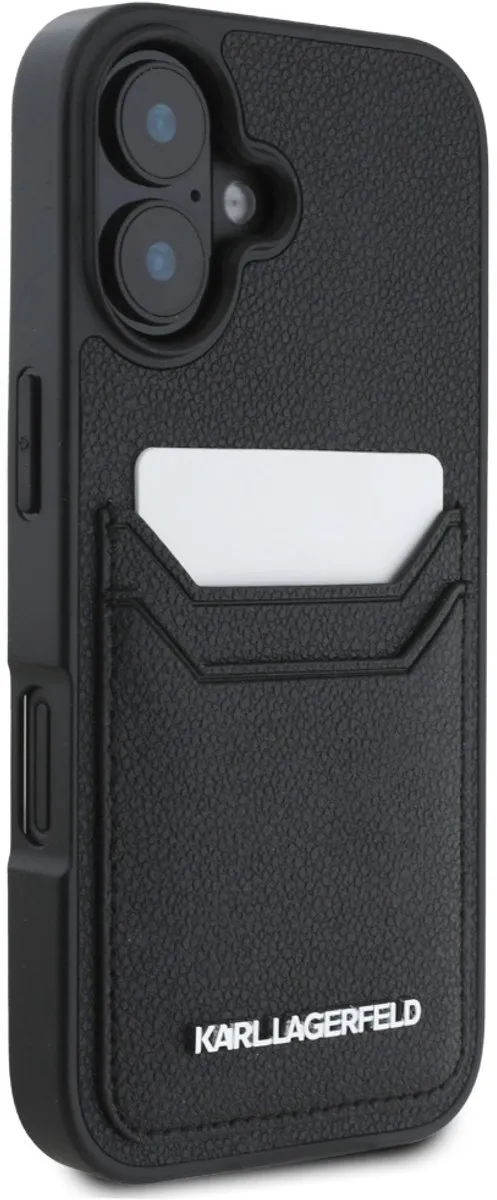 Karl Lagerfeld Hoesje iPhone 16 HC Grained PU - Transparent - afbeelding 6 van 6