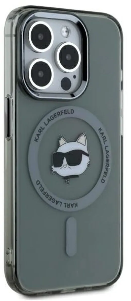 Karl Lagerfeld MagSafe Hoesje iPhone 15 Pro Max Tweety - Zwart KLHMP15XHLSCHK