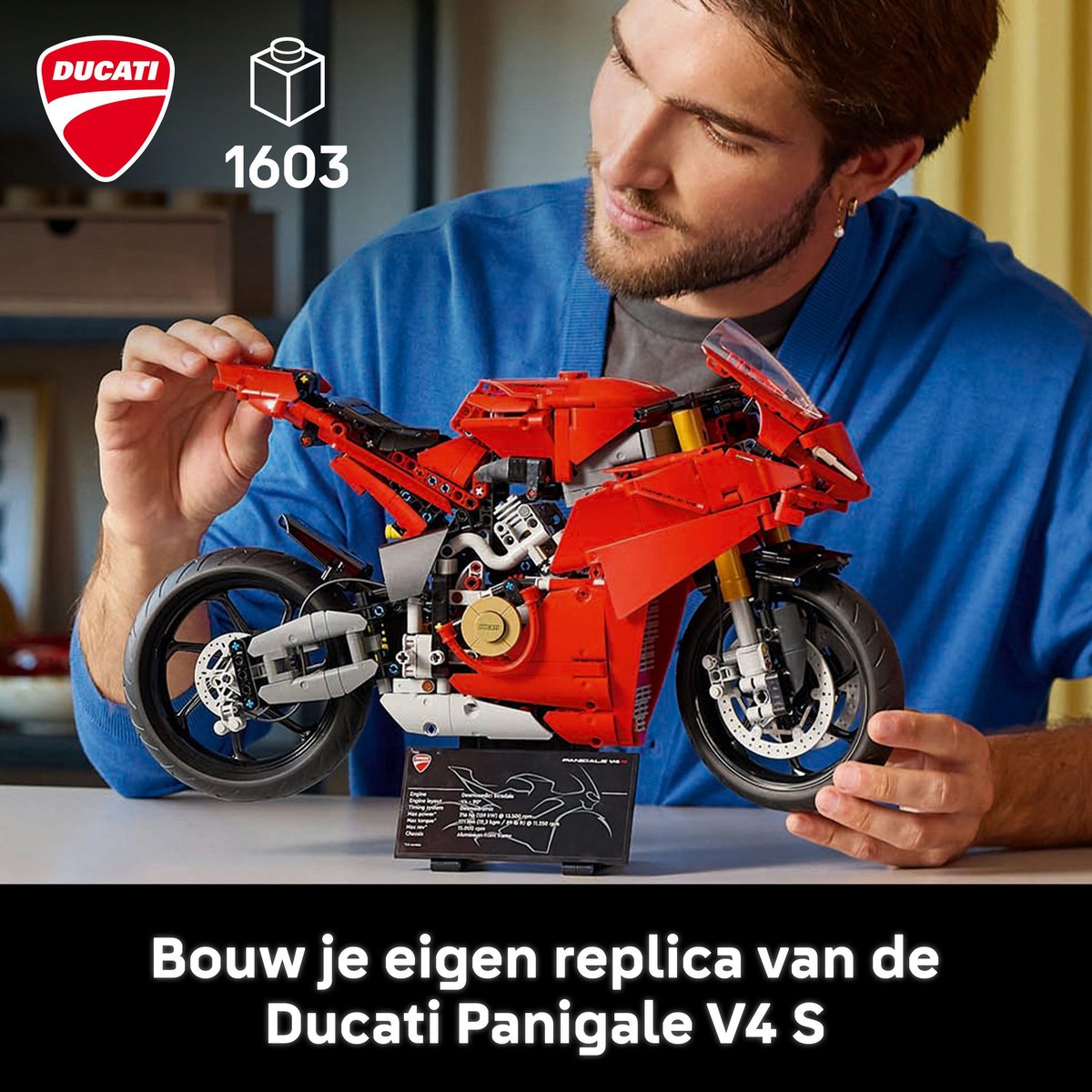 LEGO Technic - Ducati Panigale V4 S motor - 42202