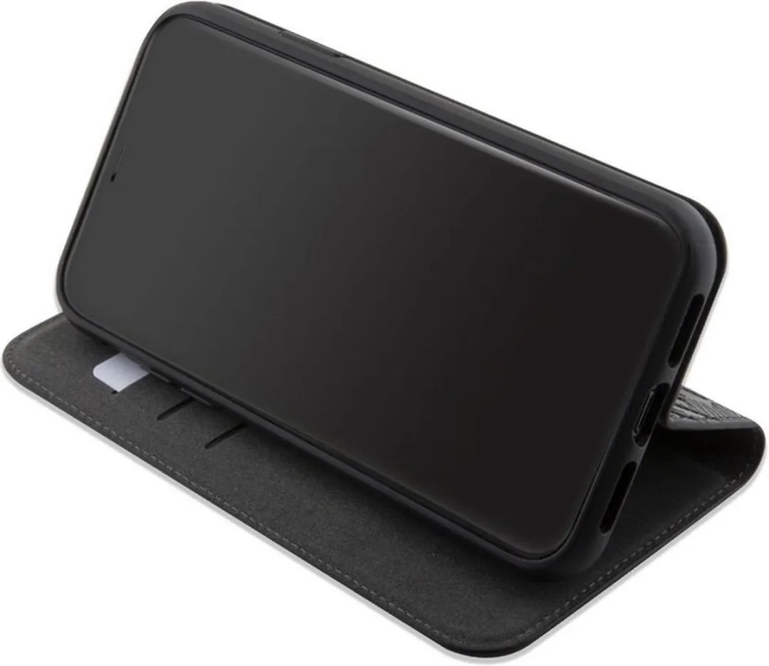 Karl Lagerfeld Saffiano Book Case iPhone 11 - Zwart