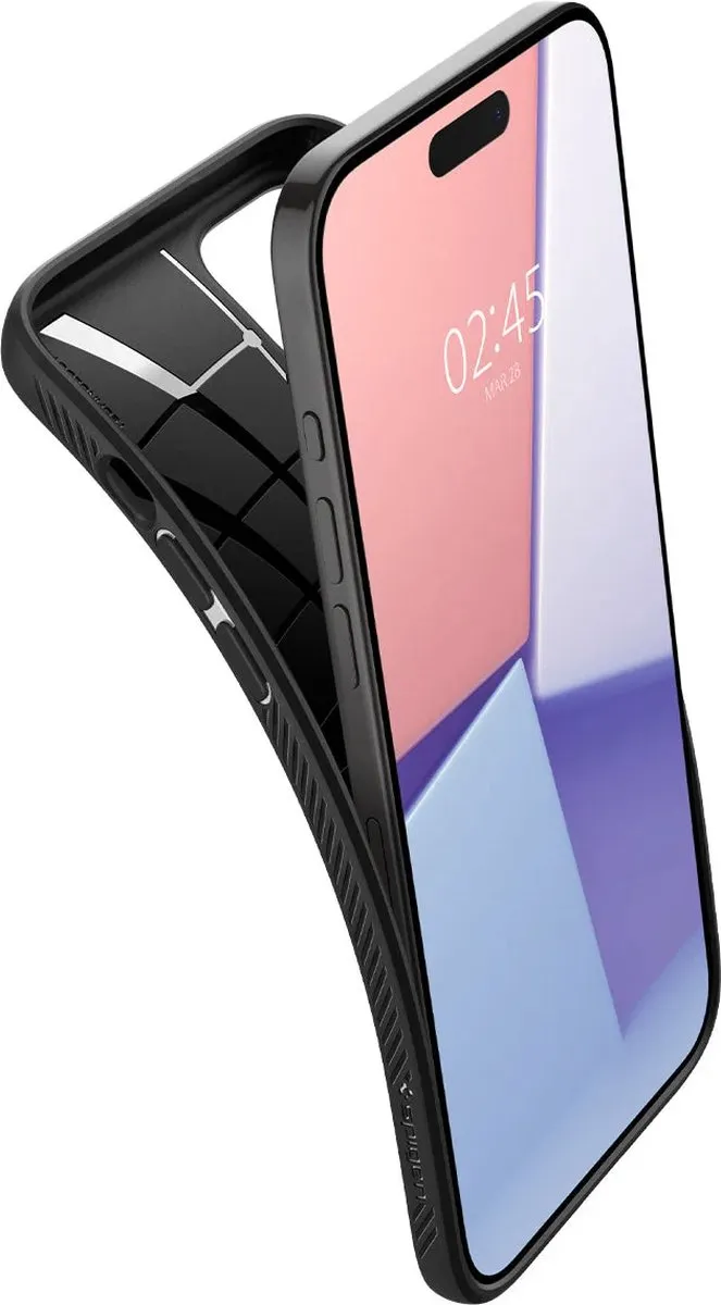 Spigen Apple iPhone 15 Pro Max Liquid Air Back Cover - Zwart