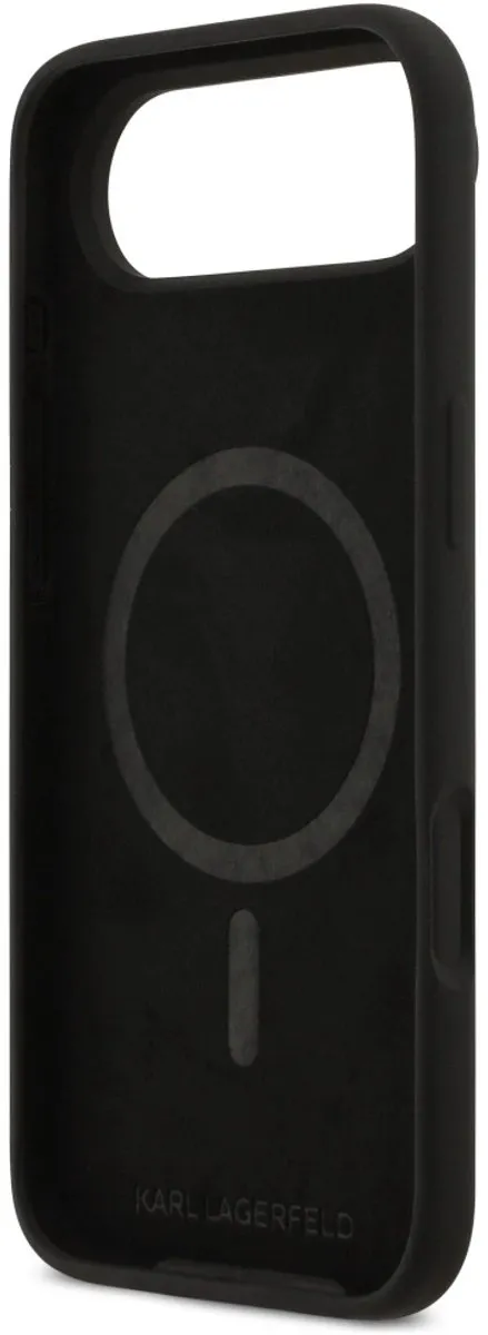 Karl Lagerfeld Karl&Choupette Silicone Ring Magsafe Hoes - iPhone 17 Air - Zwart