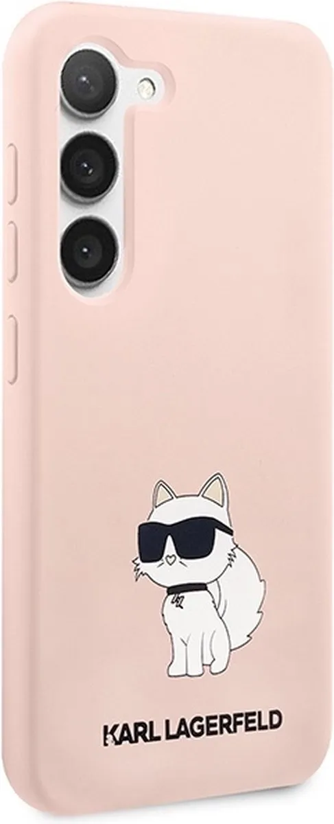 Karl Lagerfeld KLHCS23MSNCHBCP Hardcase - Roze - Samsung Galaxy S23 Plus