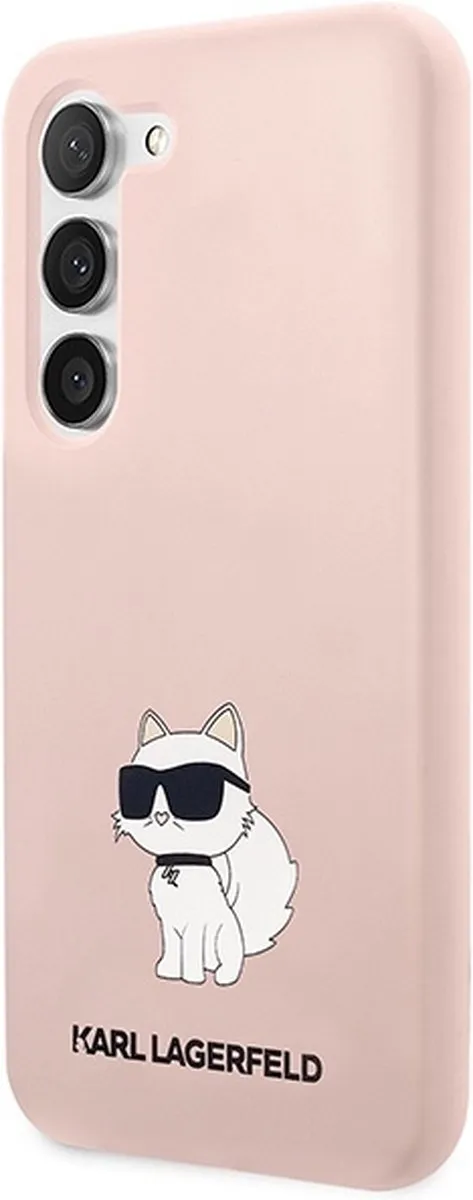 Karl Lagerfeld KLHCS23MSNCHBCP Hardcase - Roze - Samsung Galaxy S23 Plus