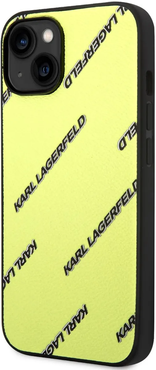 Karl Lagerfeld Back Cover iPhone 14/13 - Goud/Geel