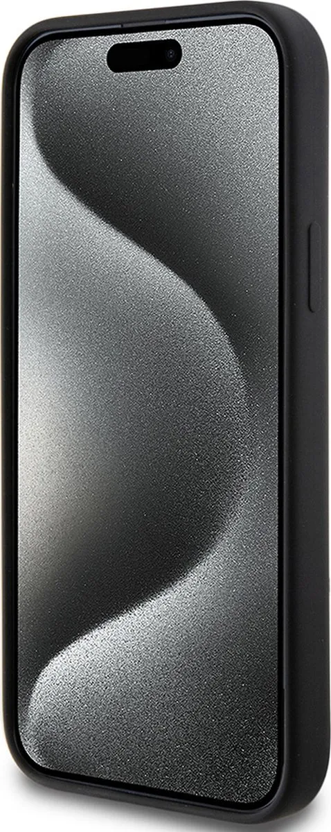 Karl Lagerfeld Backcase Hoesje iPhone 15/14/13 - Effen Zwart