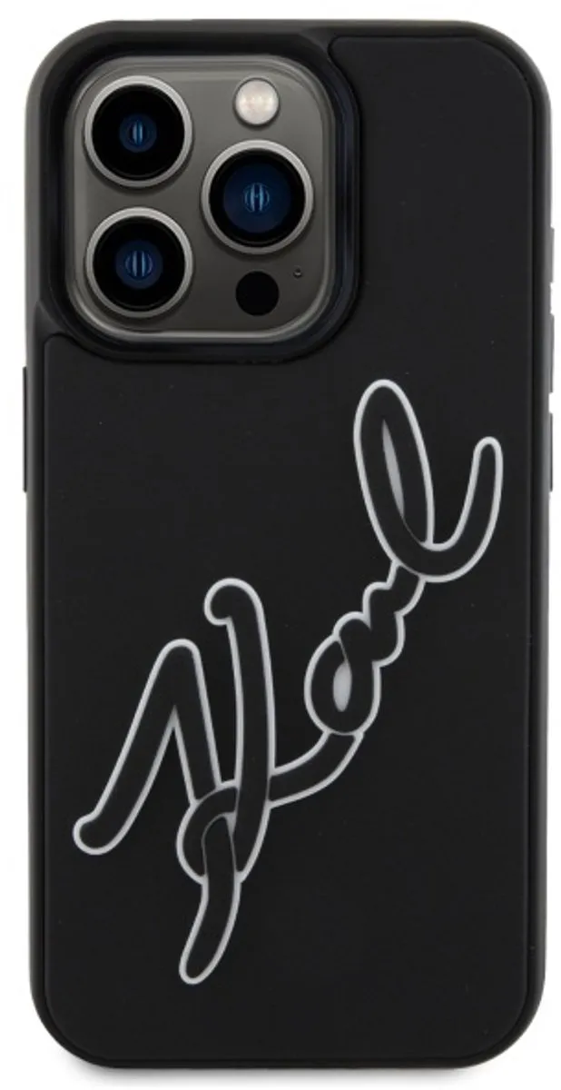 Karl Lagerfeld Hardcase Hoesje iPhone 15 Pro 6.1 - Transparent