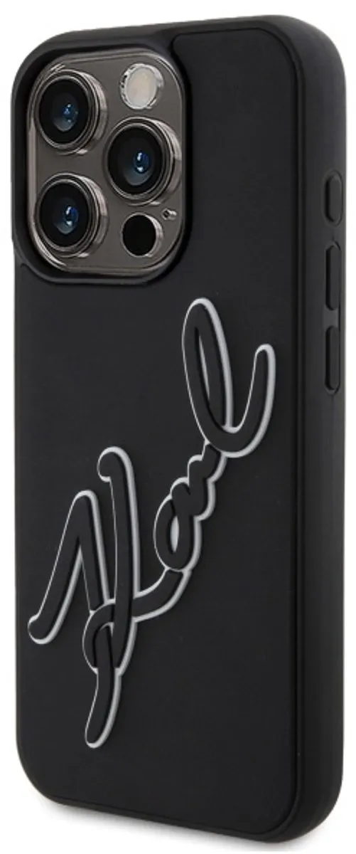 Karl Lagerfeld Hardcase Hoesje iPhone 15 Pro 6.1 - Transparent
