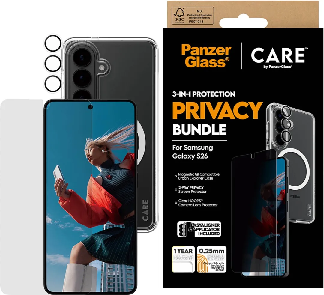 PanzerGlass CR67643 Hoes Samsung Galaxy S26 - Zwart/Transparant