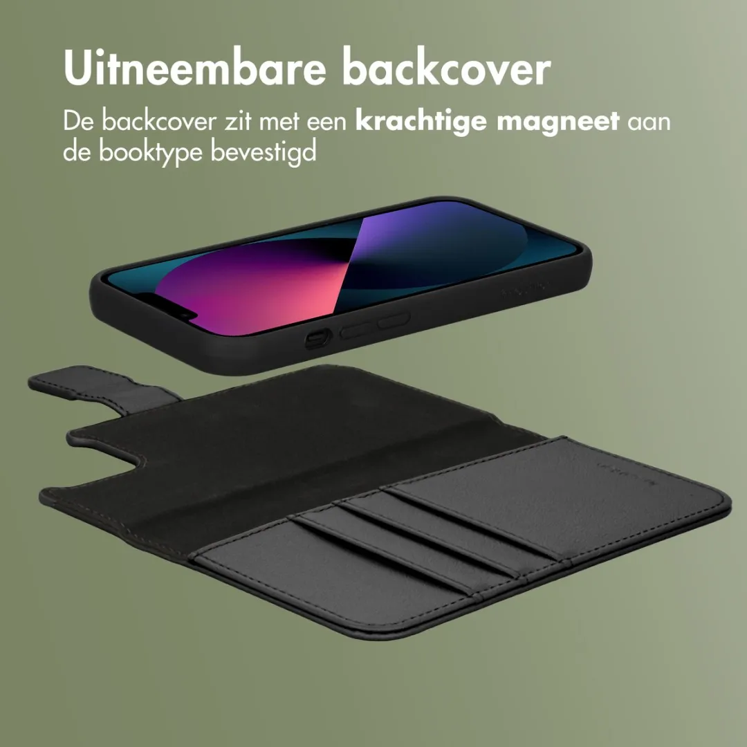 Imoshion iPhone 13 Hoesje 2-in-1 Bookcase - 3 Pasjes - Zwart