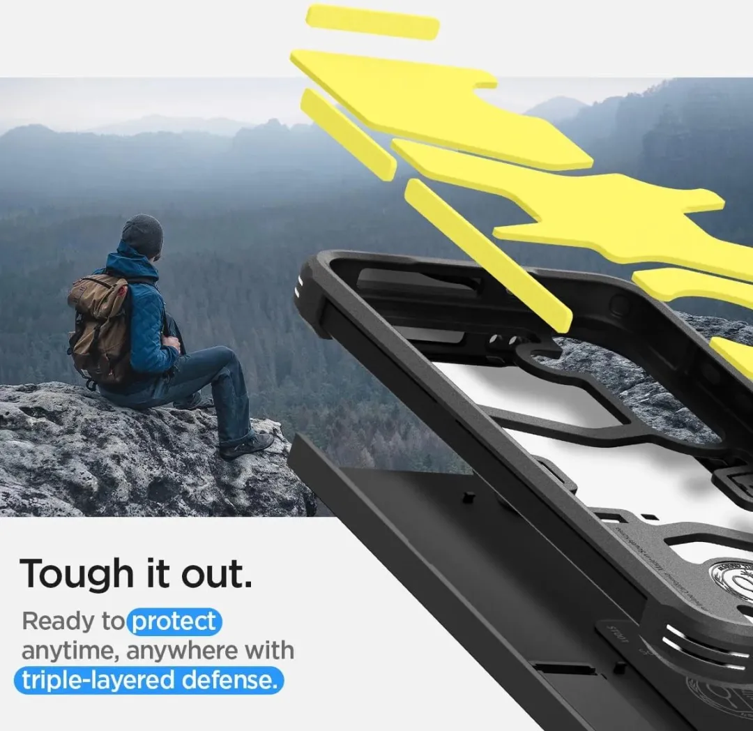 Spigen Tough Armor Back Cover Samsung Galaxy S24 Plus - Zwart