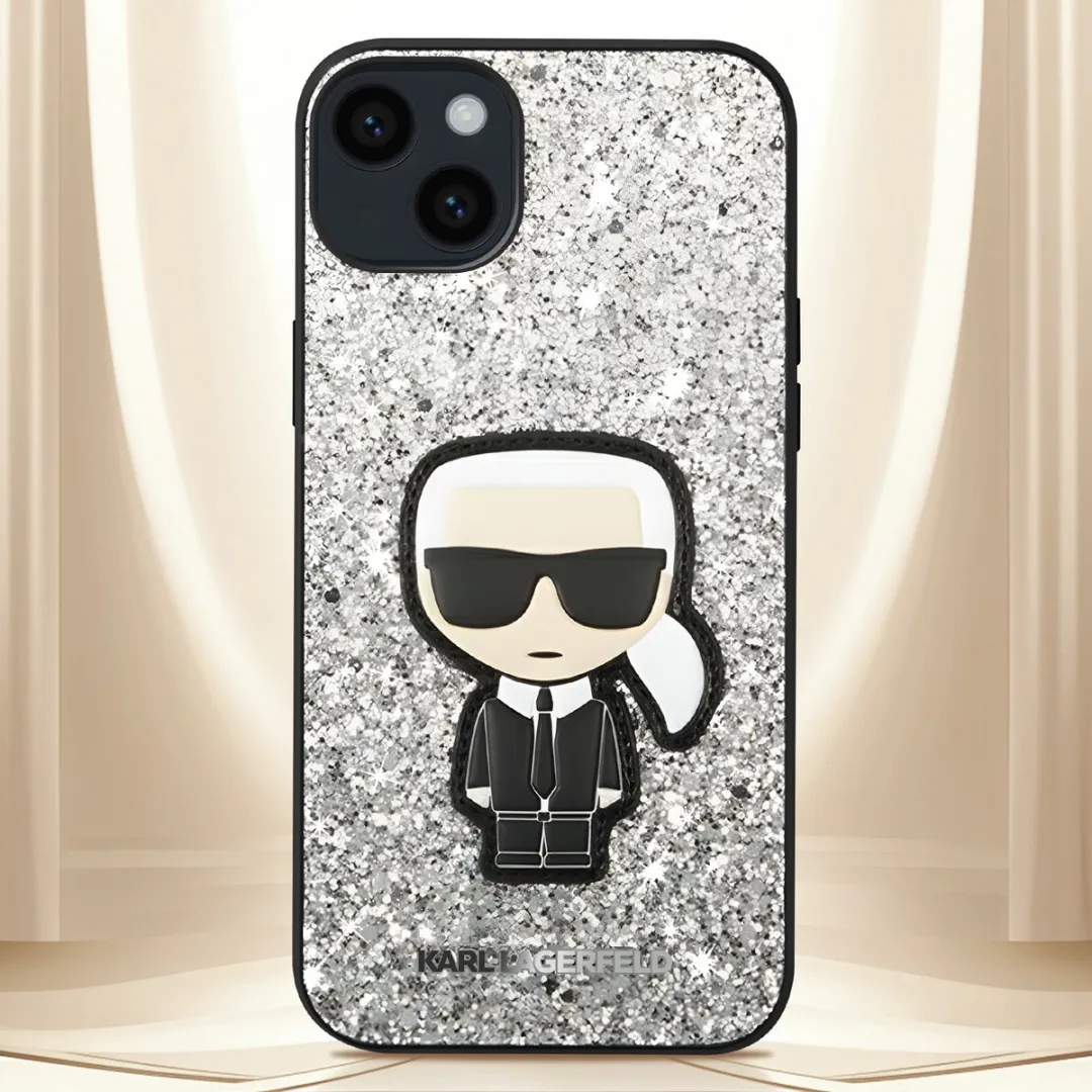 Karl Lagerfeld Ikonik Hardcase iPhone 14 Plus H7402 - Zilver
