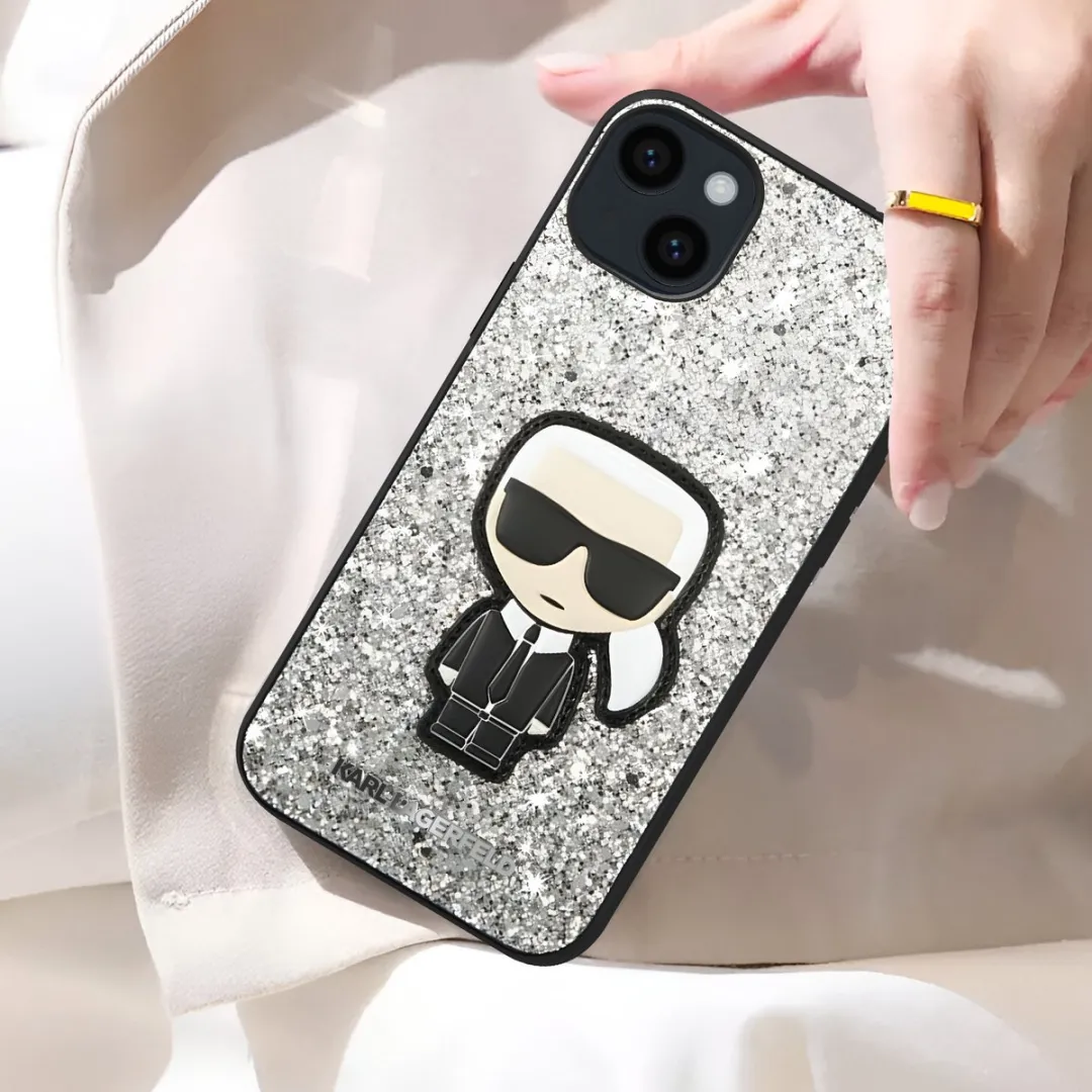 Karl Lagerfeld Ikonik Hardcase iPhone 14 Plus H7402 - Zilver