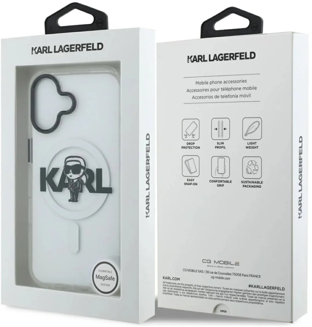 Karl Lagerfeld IML Case Magsafe - iPhone 17 - Zwart
