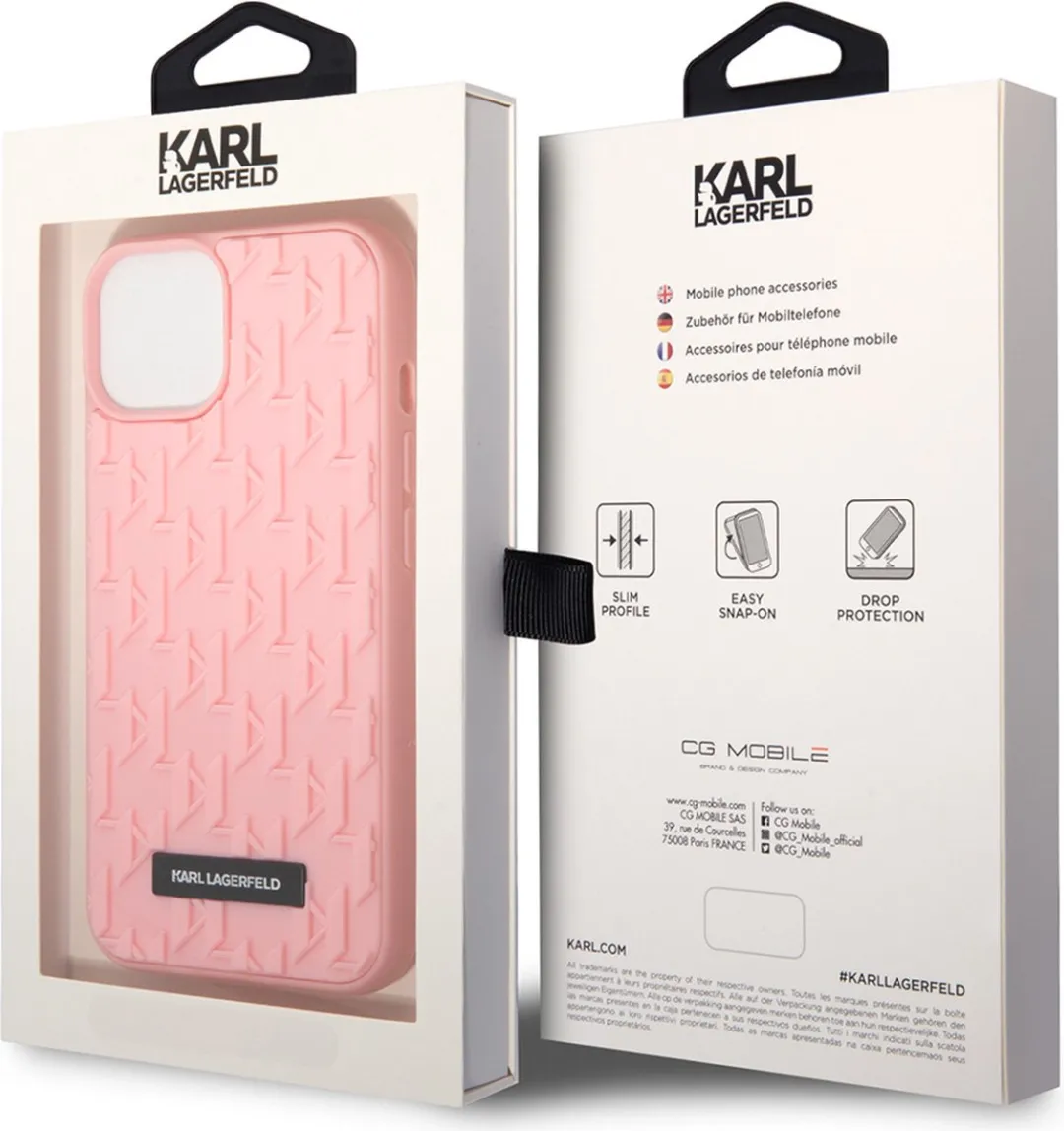 Karl Lagerfeld iPhone 14 Plus Backcase - Roze