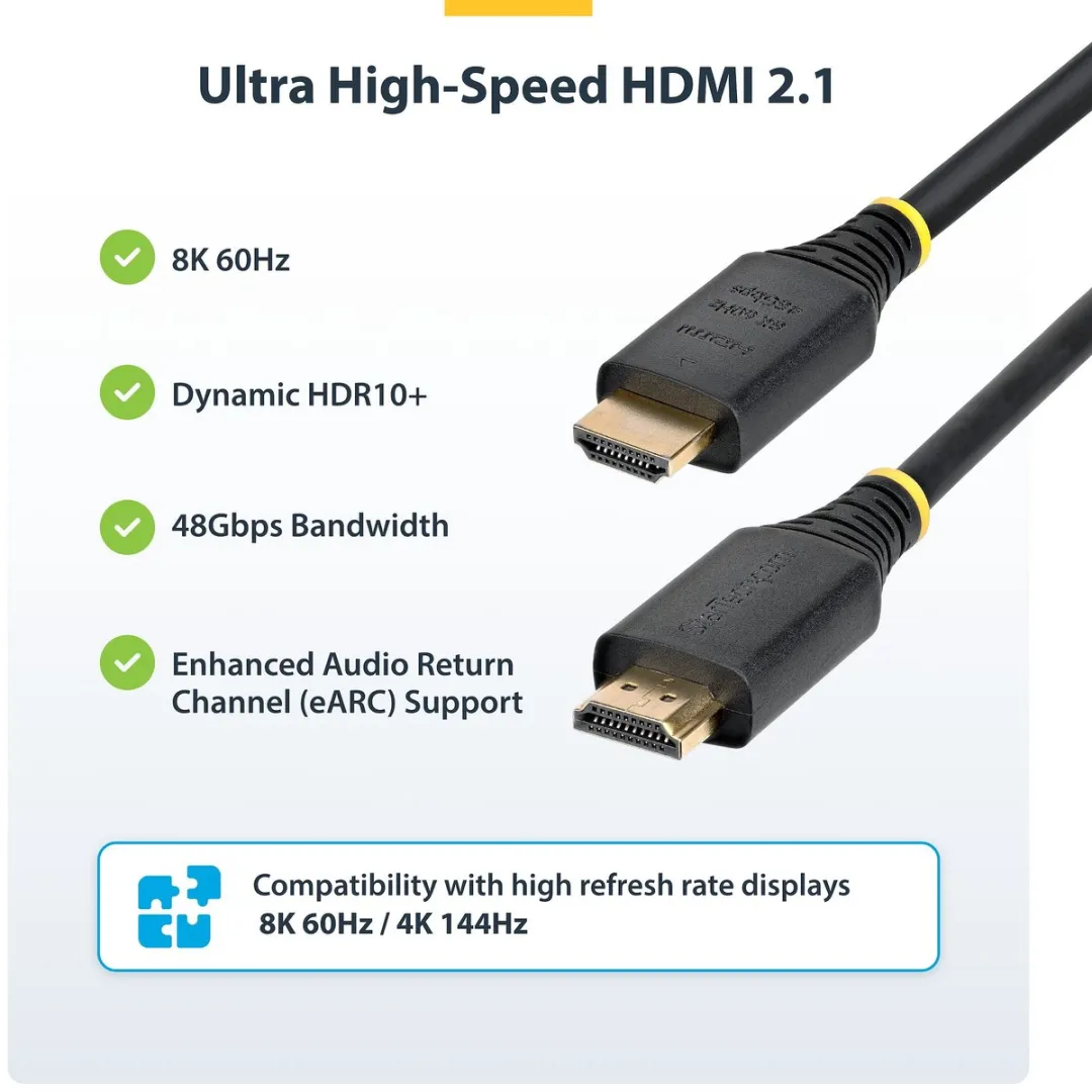 Startech HDMI 2.1 Kabel 8K 60Hz 3m - Zwart