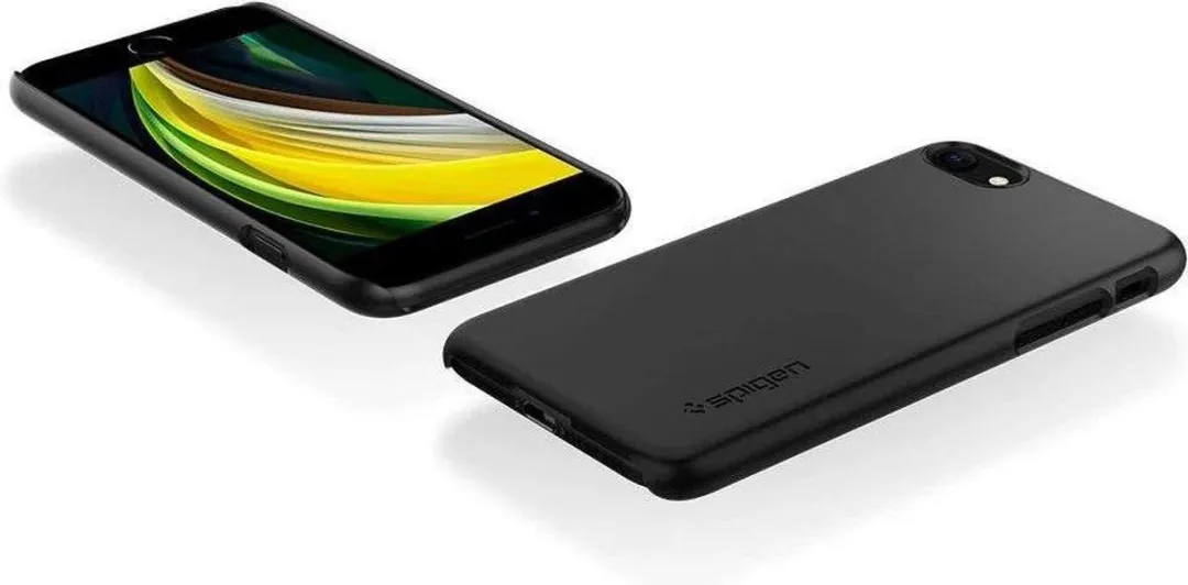 Spigen ACS00811 Hoesje iPhone SE (2020) - Zwart - afbeelding 6 van 6