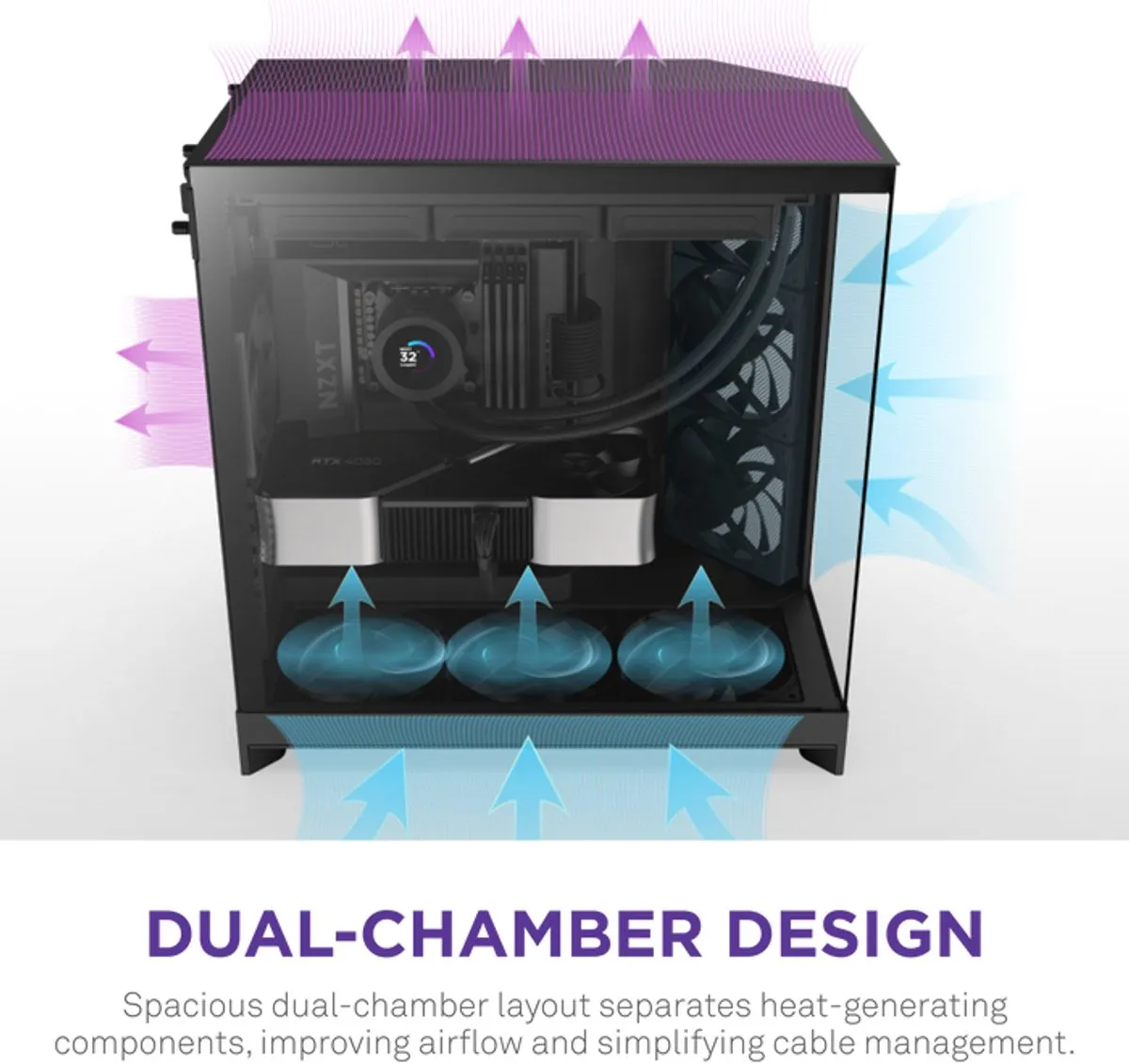 NZXT H9 Flow 2025 - Zwart
