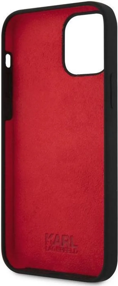 Karl Lagerfeld 21 Rue St-Guillaume Back Case KLHCP12S21SGK - iPhone 12 Mini - Zwart