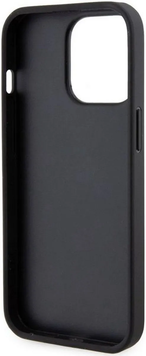 Karl Lagerfeld Saffiano Card Back Case KFL-13PM-SA-BK - iPhone 13 Pro Max - Zwart