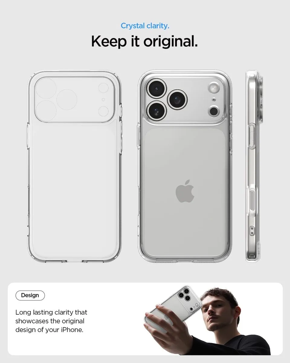 Spigen iPhone 17 Pro Ultra Hybrid Hoesje - Transparant