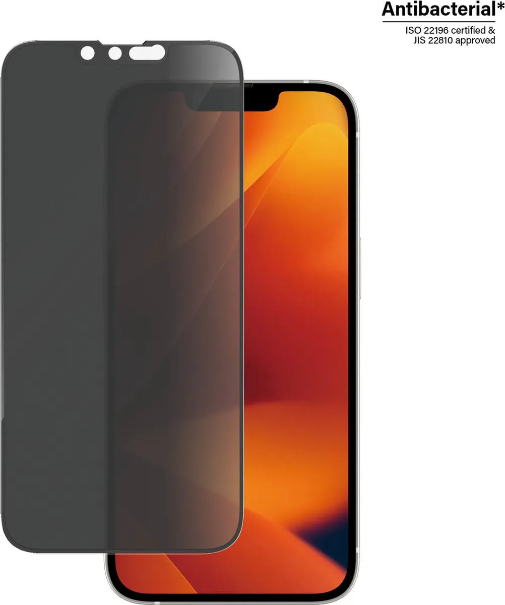 PanzerGlass Ultra-Wide Privacy Schermbeschermer Apple iPhone 13/14 - Case Friendly - afbeelding 3 van 6