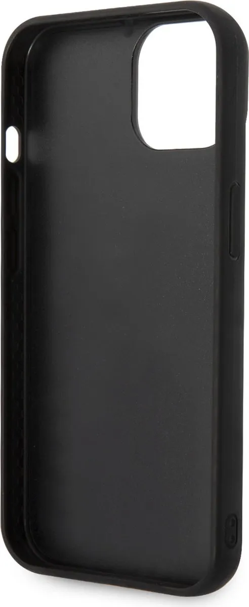 Karl Lagerfeld iPhone 14 Plus Hoesje - Effen Zwart - Kunstleer