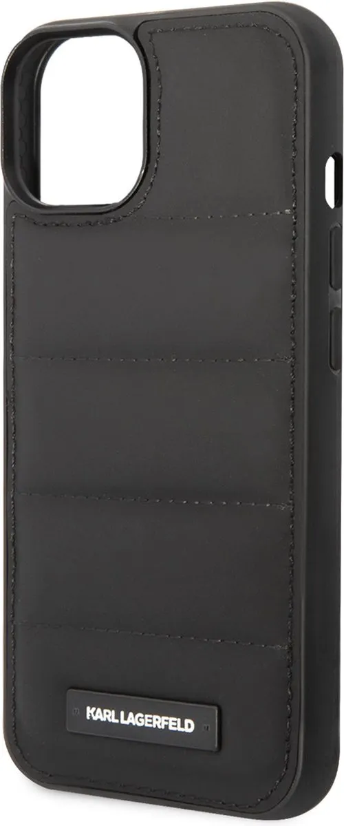 Karl Lagerfeld iPhone 14 Plus Hoesje - Effen Zwart - Kunstleer - afbeelding 6 van 6