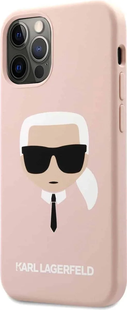 Karl Lagerfeld Silicone iPhone 13 Pro Hoesje - Roze - MPN 7730