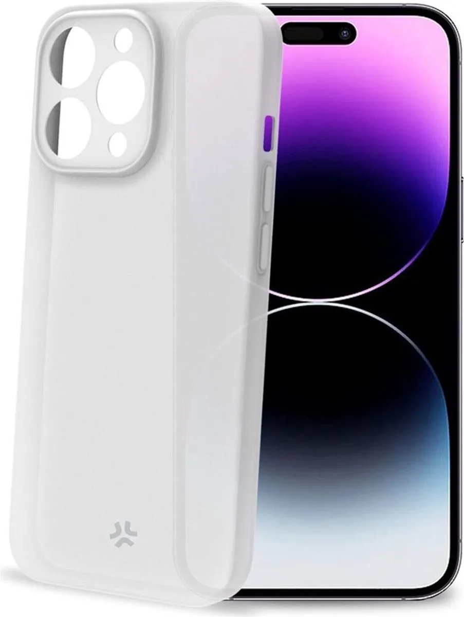 Celly Space Siliconen Hoesje iPhone 15 Pro Max - Wit - afbeelding 2 van 3