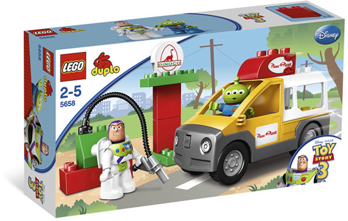 Lego Duplo Toy Story 3 Pizza Planet Truck Dinico Gasoline (2010)