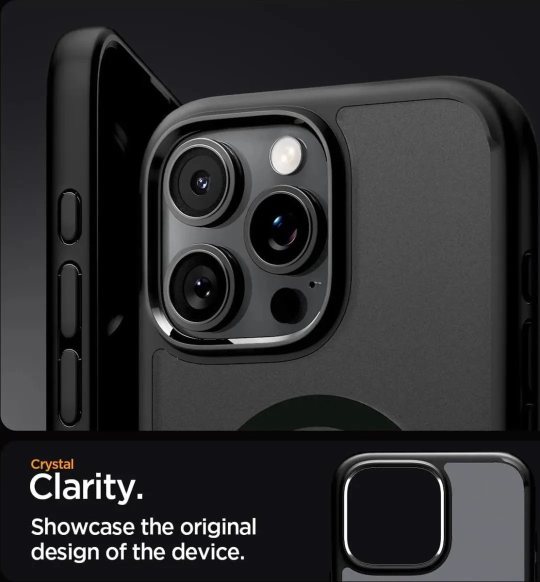 Spigen Ultra Hybrid ACS06811 Hoesje - iPhone 16 Pro Max - Frosted Zwart