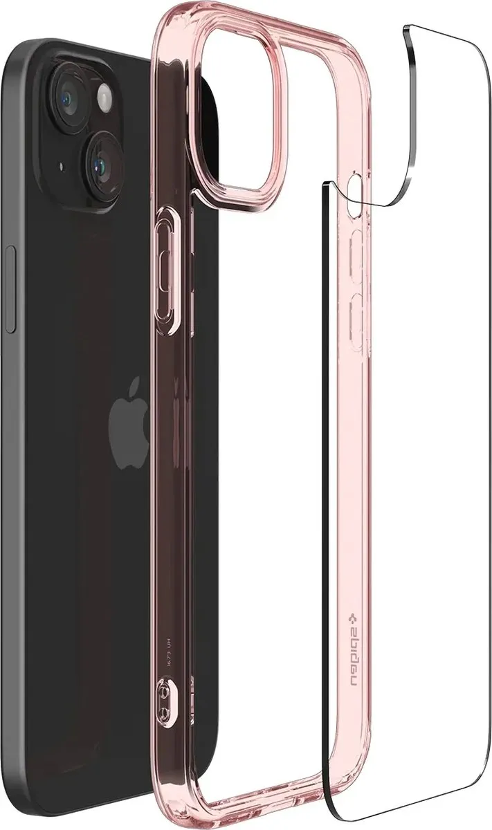 Spigen iPhone 15 Pro Hybrid Back Cover - Roze