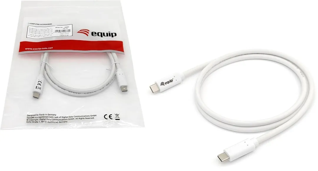 Equip 128365 USB-kabel USB-C 0,5m - Wit