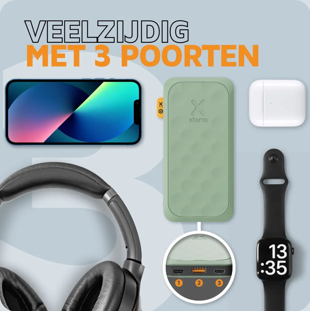 Xtorm Fuel Series 5 FS5103U Powerbank 10.000mAh - 20W - Groen