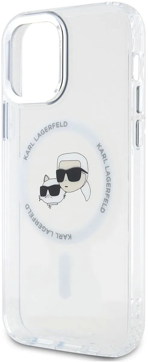 Karl Lagerfeld Hoesje iPhone 12/12 Pro MagSafe KLHMP12MHLSKCH - Transparant