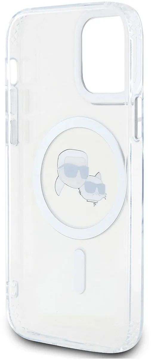 Karl Lagerfeld Hoesje iPhone 12/12 Pro MagSafe KLHMP12MHLSKCH - Transparant