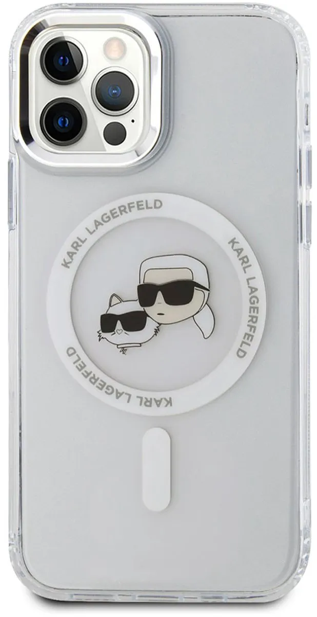 Karl Lagerfeld Hoesje iPhone 12/12 Pro MagSafe KLHMP12MHLSKCH - Transparant