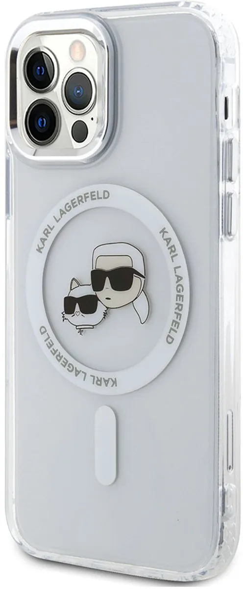 Karl Lagerfeld Hoesje iPhone 12/12 Pro MagSafe KLHMP12MHLSKCH