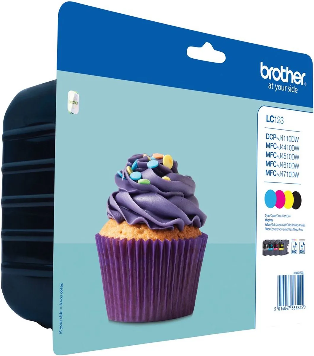 Brother LC-123VALBP Inktcartridge - 4 Kleuren - 13.4ml