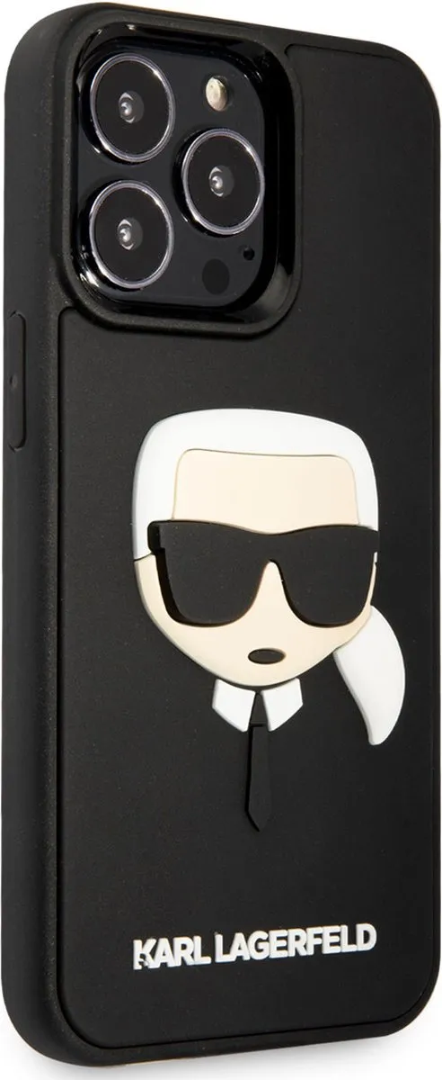 Karl Lagerfeld iPhone 14 Pro Max TPU Hoesje - Zwart