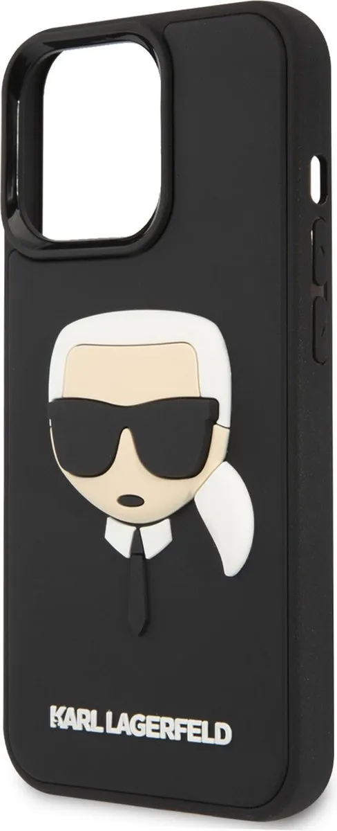 Karl Lagerfeld iPhone 14 Pro Max TPU Hoesje - Zwart