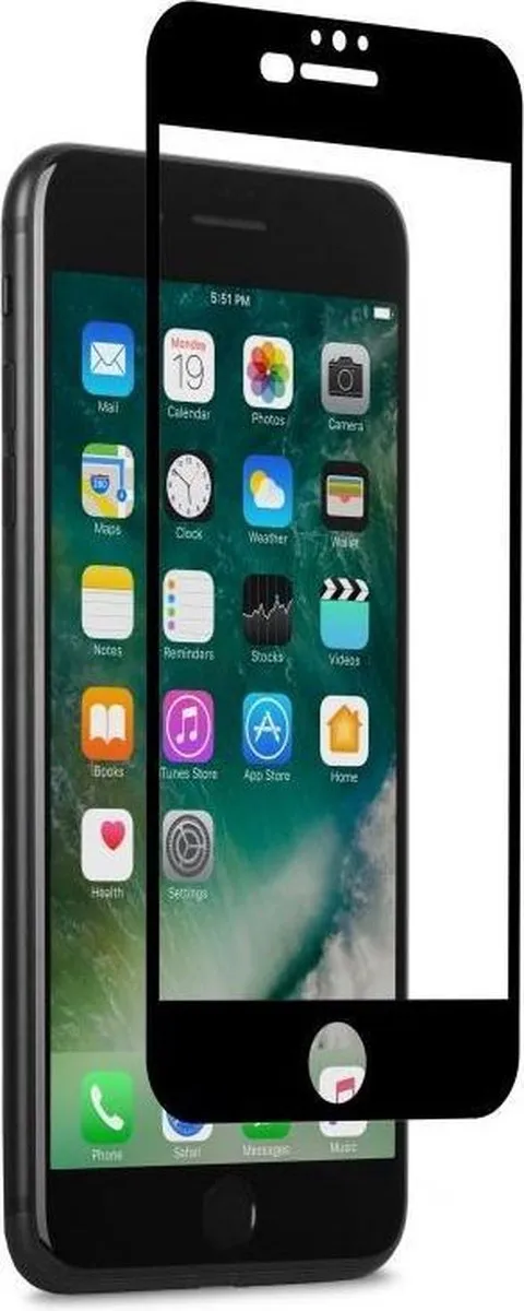 Moshi IonGlass iPhone 7 Plus Hoesje - Zwart - afbeelding 3 van 5
