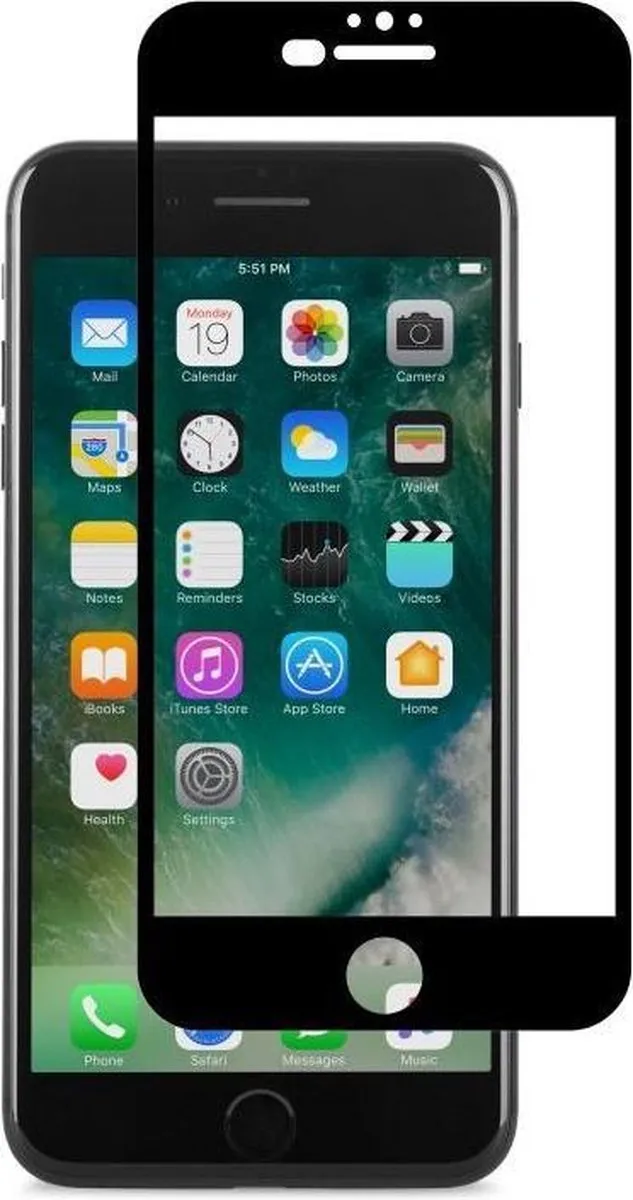 Moshi IonGlass iPhone 7 Plus Hoesje - Zwart - afbeelding 2 van 5
