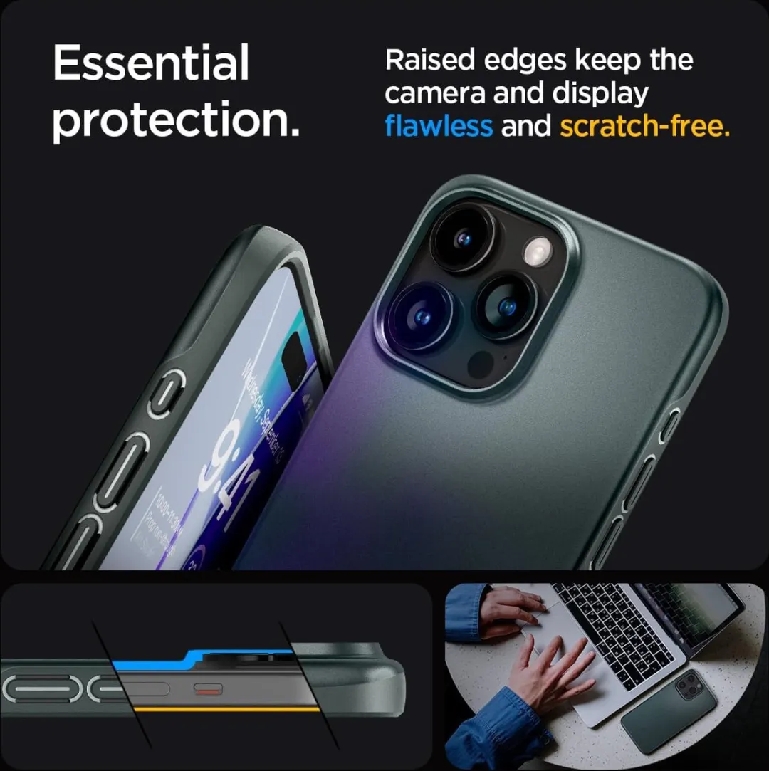Spigen iPhone 15 Pro Max Back Cover - Groen