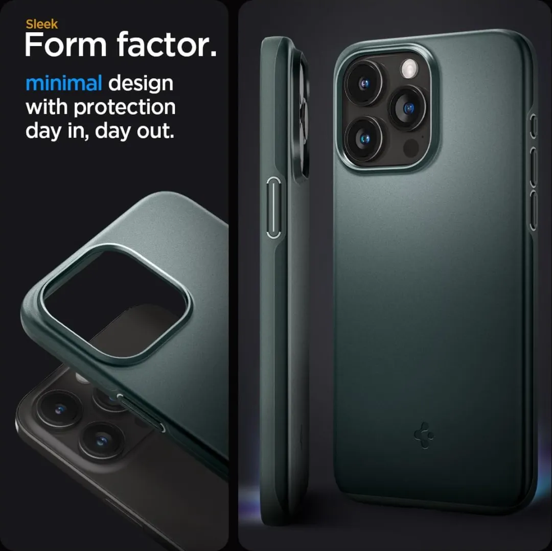 Spigen iPhone 15 Pro Max Back Cover - Groen