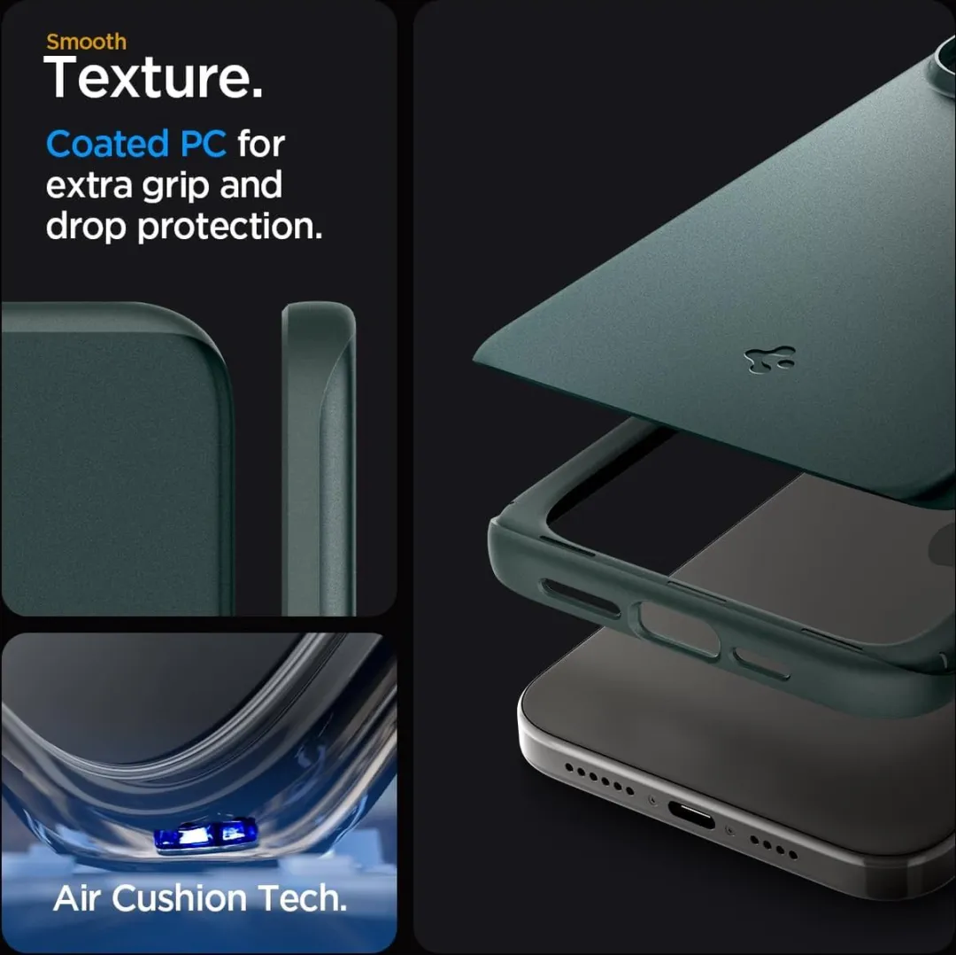 Spigen iPhone 15 Pro Max Back Cover - Groen
