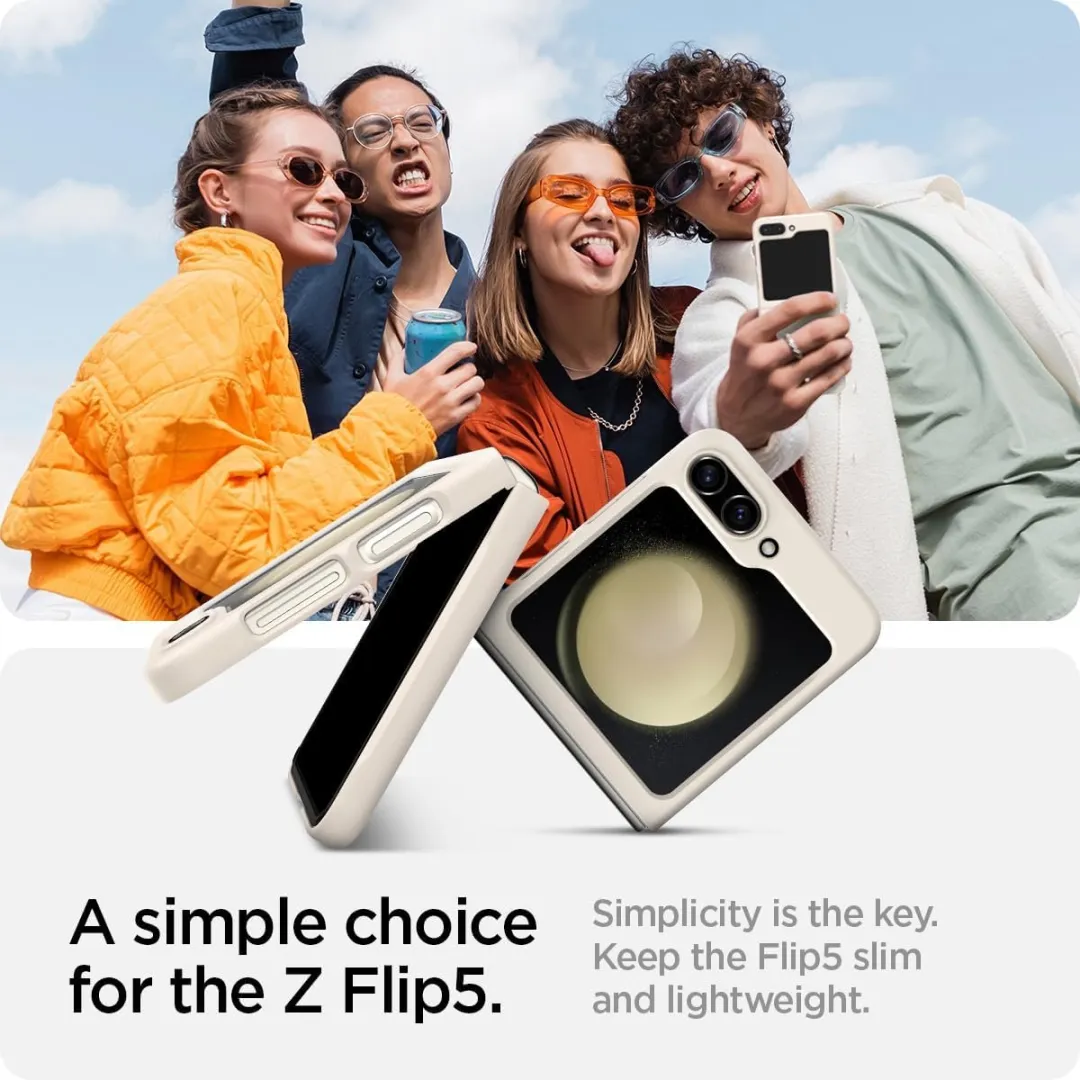 Spigen Samsung Galaxy Z Flip 5 Hoesje - Pearled Ivory