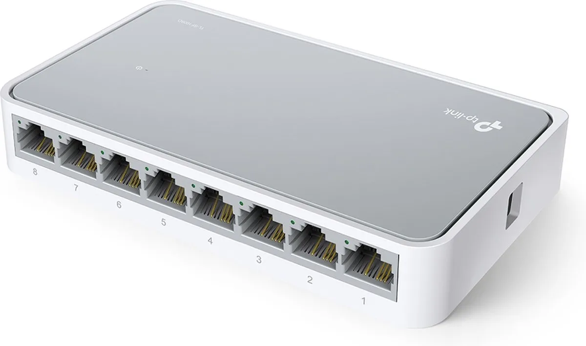TP-Link TL-SF1008D Netwerk Switch 8x 10/100Mbps - Wit